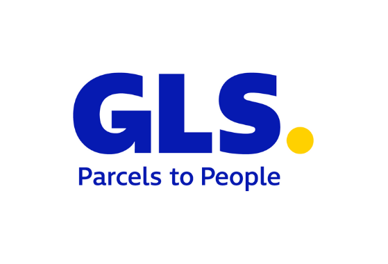 Logo GLS z hasłem po rebrandingu 2021