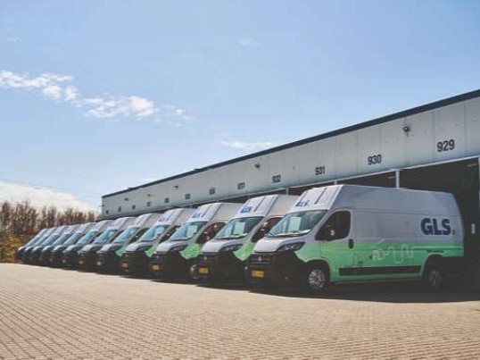 GLS electric vans ready at depot